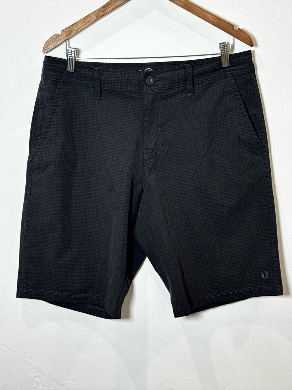 Hang Ten Shorts Black Hybrid Chino Shorts Summer Wear Mens Size 34